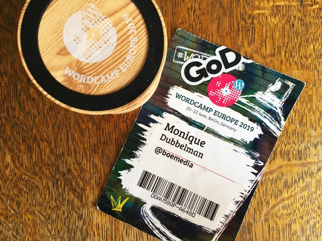 Badge WordCamp Europe 2019